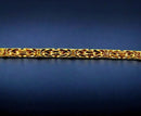 10K Yellow Gold Byzantine Square Necklace Bracelet Chain Men Women Jewelry 2.5g | 2mm | 7 Inches | MADE IN ITALY