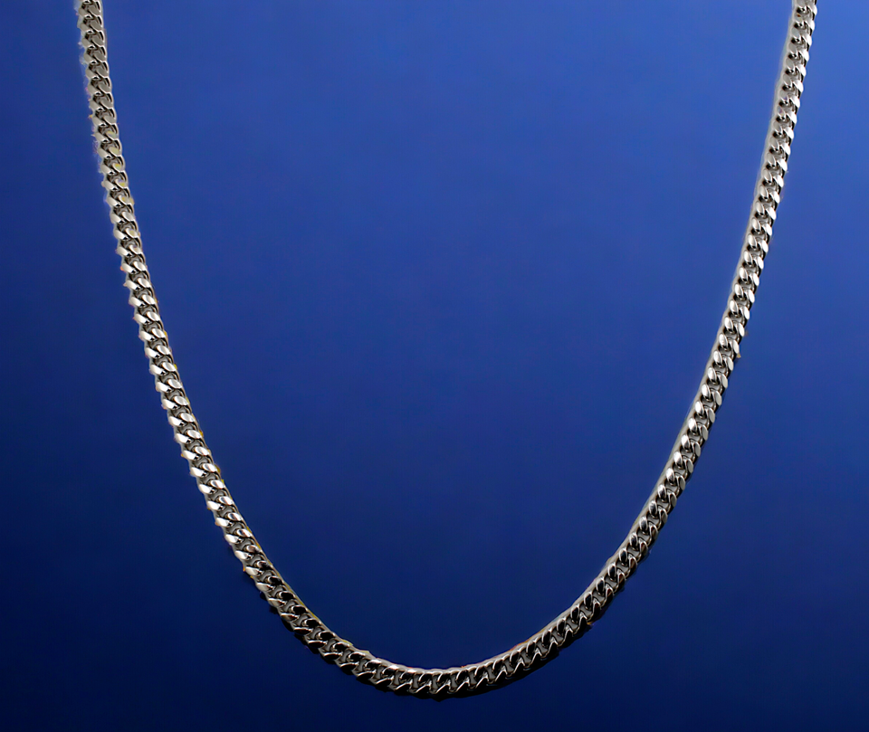 14K White Gold SOLID Miami Cuban Link Necklace Bracelet Chain Real Men Women Jewelry 3.4g | 2.3mm | 7 Inches | MADE IN ITALY