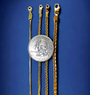 14K Yellow Gold SOLID Milano Figaro Rope Necklace Bracelet Chain 2mm-8mm 7"-30" | MADE IN ITALY