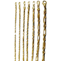 14K Yellow Gold SOLID Milano Figaro Rope Necklace Bracelet Chain Men Women Jewelry 3.4g | 2.5mm | 7 Inches | MADE IN ITALY