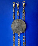 14K Yellow Gold SOLID Round Rolo Cable Necklace Bracelet Chain 2mm-4mm 7"-30" | MADE IN ITALY