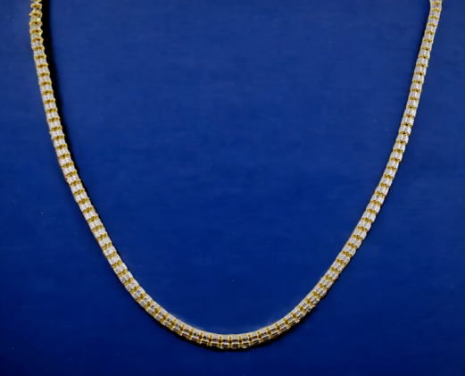 14K Yellow Gold Monaco Miami Cuban Link Chain Necklace CZ Pave 5mm-13mm 7"-30" | MADE IN ITALY