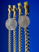 10K Yellow Gold Miami Cuban Royal Monaco Necklace Bracelet Chain Men Women Jewelry 6.1g | 5mm | 7 Inches | MADE IN ITALY