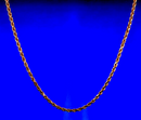 10K Rose Gold Rope Chain Necklace Bracelet Diamond Cut Real Gold Men Women Jewelry 1.3g | 2mm | 7 Inches | MADE IN ITALY