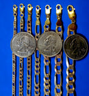 14K Yellow Gold SOLID Snake Serpentine Flat Chain Necklace Real Gold 2MM-3MM MADE IN ITALY