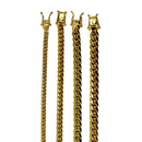 18K Yellow Gold SOLID Miami Cuban Link Chain Necklace Bracelet Men Women Jewelry 7.7g | 4mm | 7 Inches | MADE IN ITALY