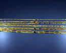 14K Yellow Gold 2mm-7mm Oval Paperclip Necklace Bracelet Chain Men Women Jewelry 1g | 2mm | 7 Inches | MADE IN ITALY