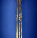 14K Yellow Gold SOLID Square Box Chain Necklace Bracelet Men Women Jewelry 1.2g | 1mm | 7 Inches | MADE IN ITALY