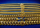 14K Yellow Gold Miami Cuban Necklace Bracelet Chain  Men Women Jewelry 2.1g | 3mm | 7 Inches | MADE IN ITALY