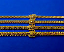 18K Yellow Gold SOLID Miami Cuban Link Chain Necklace Bracelet Men Women Jewelry 7.7g | 4mm | 7 Inches | MADE IN ITALY