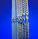 14K Yellow Gold Curb Cuban Necklace Bracelet Chain  Men Women Jewelry 0.9g | 2mm | 7 Inches | MADE IN ITALY