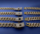 10K Yellow Gold Monaco Miami Cuban Link Necklace Chain Full CZ Men Women Jewelry 10.4g | 7mm | 7 Inches | MADE IN ITALY