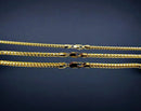 18K Yellow Gold SOLID Franco Round Box Necklace Bracelet Chain Men Women Jewelry 4.7g | 2mm | 7 Inches | MADE IN ITALY