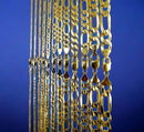 14K Yellow Gold SOLID Figaro Necklace Chain Bracelet Men Women Jewelry 1.2g | 1.5mm | 7 Inches | MADE IN ITALY
