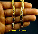 14K Yellow Gold Byzantine Square Box Necklace Bracelet Chain Men Women Jewelry 2.4g | 2mm | 7 Inches | MADE IN ITALY