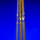 10K Yellow Gold Franco Box Square Necklace Bracelet Chain Real 2mm-5.5mm 7"-30" | MADE IN ITALY