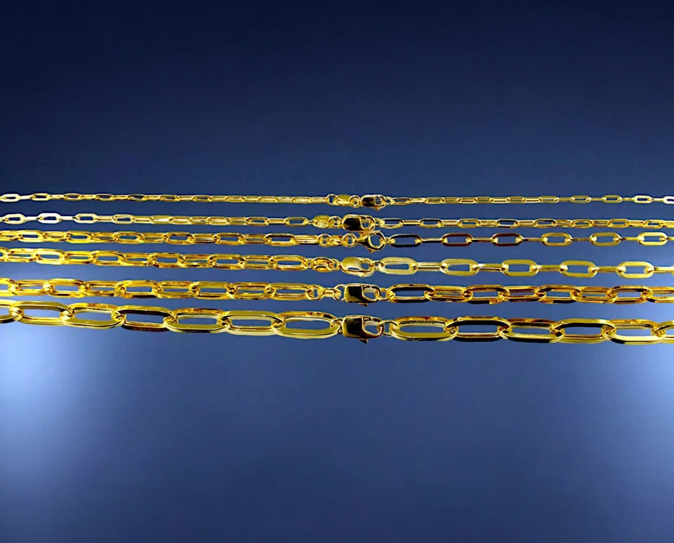 14K Yellow Gold SOLID Byzantine Box Necklace Bracelet Chain 2mm-7.5mm 7"-30" | MADE IN ITALY
