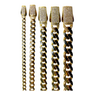 14K Yellow Gold Monaco Miami Cuban Link Chain Necklace CZ Pave Men Women Jewelry 5.8g | 5mm | 7 Inches | MADE IN ITALY