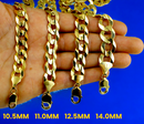 14K Yellow Gold SOLID Curb Cuban Chain Necklace Bracelet  Men Women Jewelry 1.1g | 2mm | 7 Inches | MADE IN ITALY