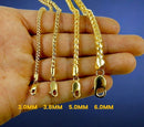 14K Yellow Gold SOLID Franco Round Box Necklace Bracelet Chain Men Women Jewelry 1.2g | 1mm | 7 Inches | MADE IN ITALY