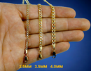 10K Yellow Gold Pave Cuban Curb Chain Necklace Bracelet Real D/C 2mm-9mm 7"-30" | MADE IN ITALY