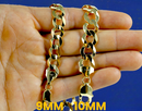 10K Yellow Gold SOLID Curb Cuban Necklace Bracelet Chain  Men Women Jewelry 1.4g | 2mm | 7 Inches | MADE IN ITALY
