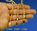 14K Yellow Gold SOLID Franco Round Box Necklace Bracelet Chain 1mm-5mm 7"-30" | MADE IN ITALY