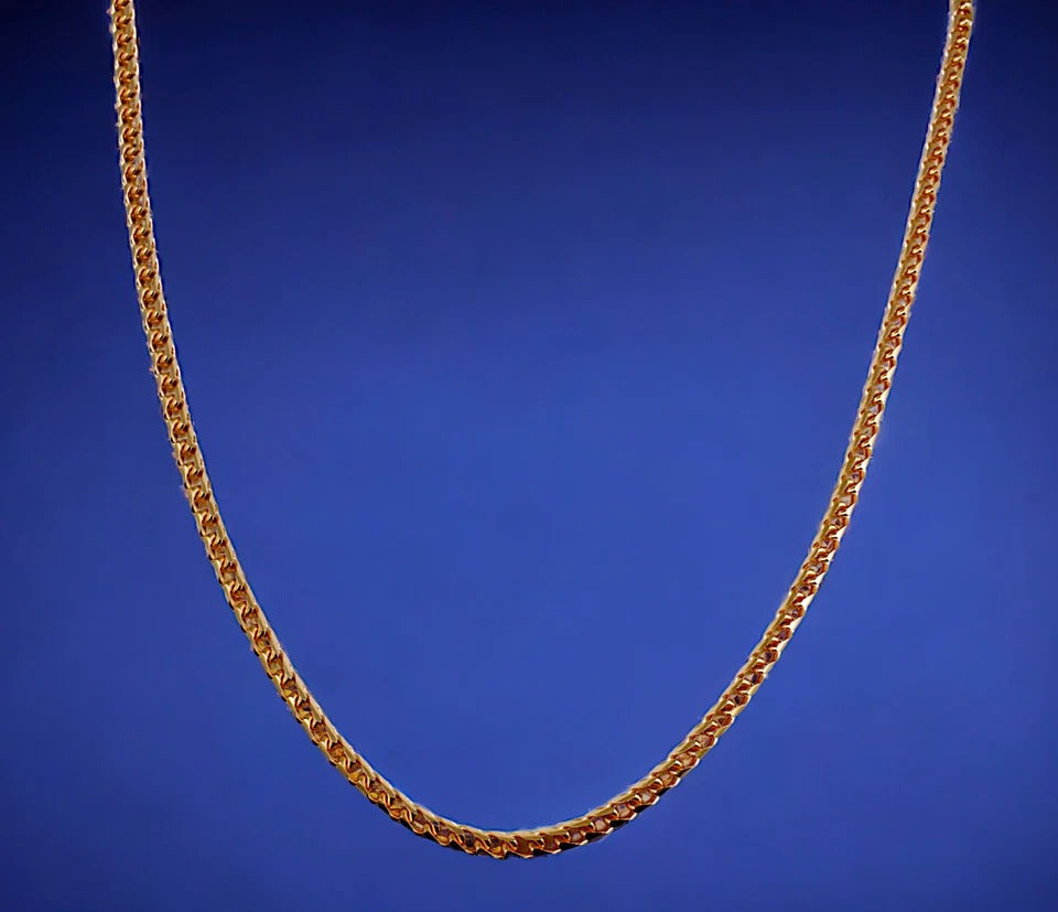 14K Tri Color Gold SOLID Figarucci Anchor Mariner Chain Necklace Link 3mm-5mm MADE IN ITALY