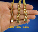 14K Yellow Gold SOLID Miami Cuban Necklace Bracelet Chain Men Women Jewelry 2.7g | 1.8mm | 7 Inches | MADE IN ITALY
