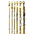 14K Two Tone Gold SOLID Milano Figaro Rope Necklace Bracelet Chain Men Women Jewelry 7.1g | 3mm | 7 Inches | MADE IN ITALY