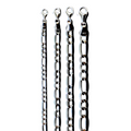 14K White Gold SOLID Figaro Necklace Bracelet Chain Real Gold Men Women Jewelry 1.6g | 2.5mm | 7 Inches | MADE IN ITALY