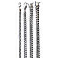 14K White Gold Miami Cuban Necklace Bracelet Chain Link Real Men Women Jewelry 3.1g | 3.5mm | 7 Inches | MADE IN ITALY