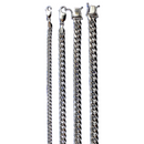 14K White Gold SOLID Ice Link Necklace Bracelet Chain Pave Real 2mm-4mm 7"-30" | MADE IN ITALY