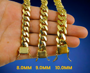 14K Yellow Gold SOLID Miami Cuban Necklace Bracelet Chain Men Women Jewelry 2.7g | 1.8mm | 7 Inches | MADE IN ITALY